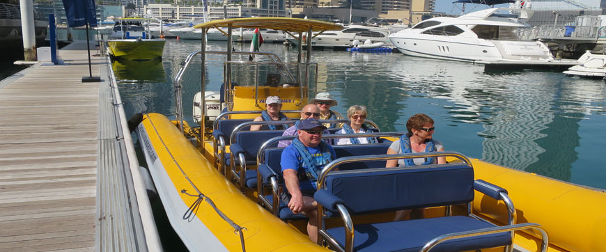 yellow boat tour dubai uae